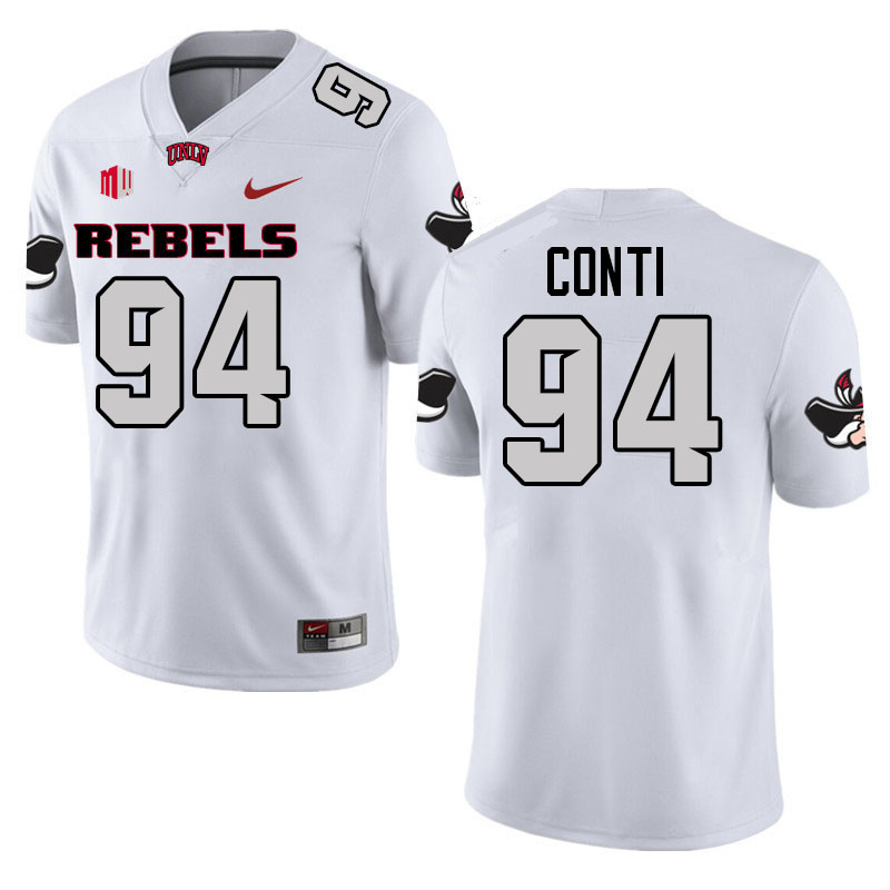 #94 Lucas Conti UNLV Rebels College Football Jerseys-Retro White